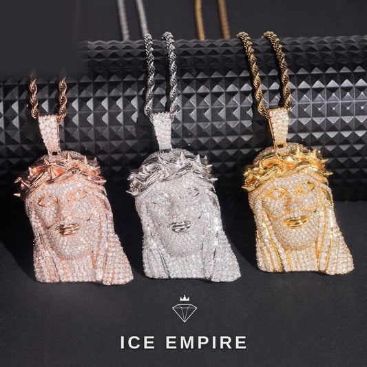 Iced Out Gold Plated Moissanite Pendant