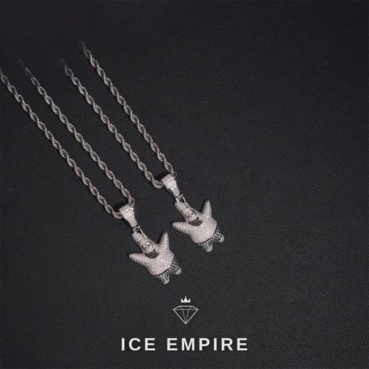Iced Out 925 Silver Moissanite Pendant