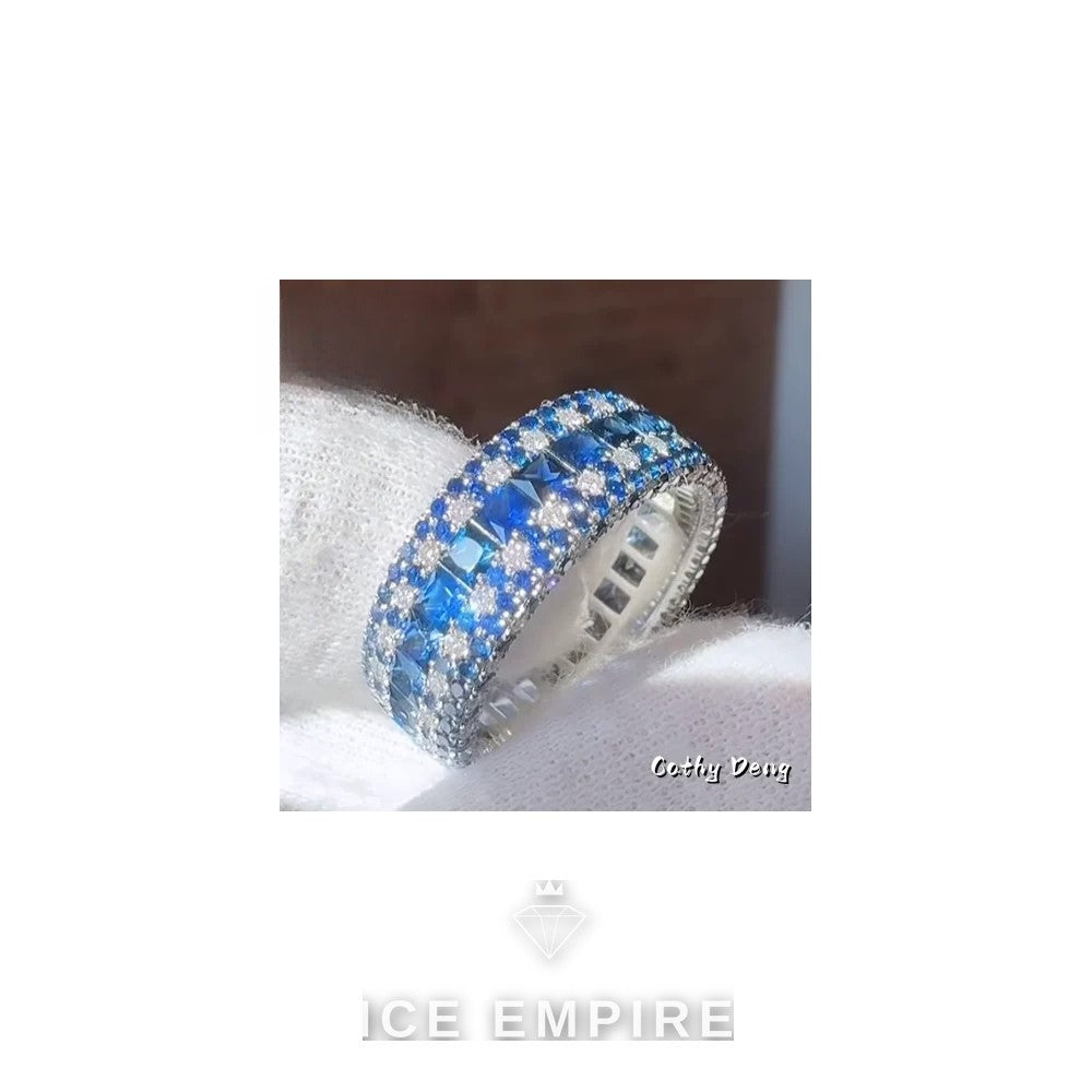 Iced Out 925 Silver Moissanite Cuban Chain