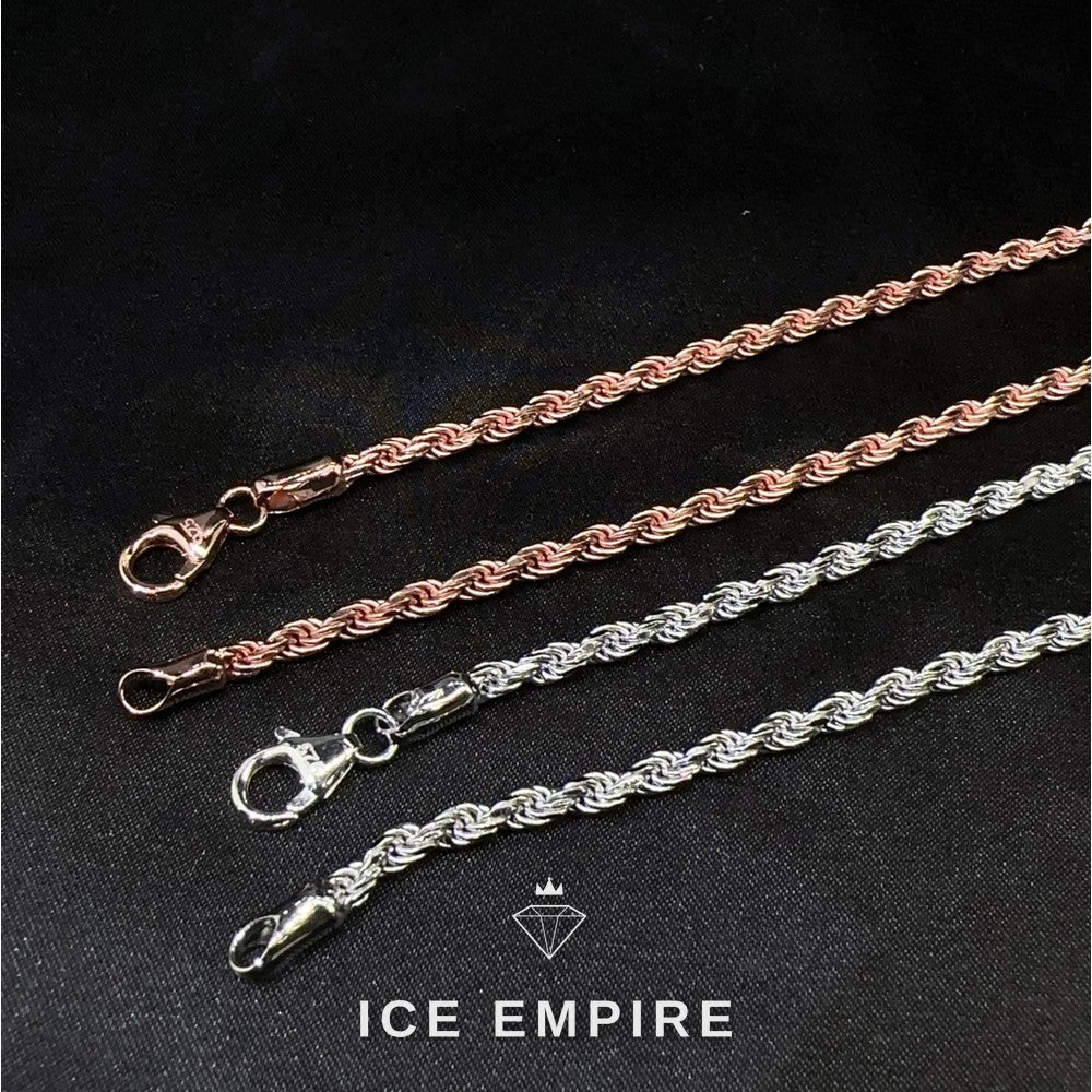 Iced Out Rose Gold Plated Cuban Chain