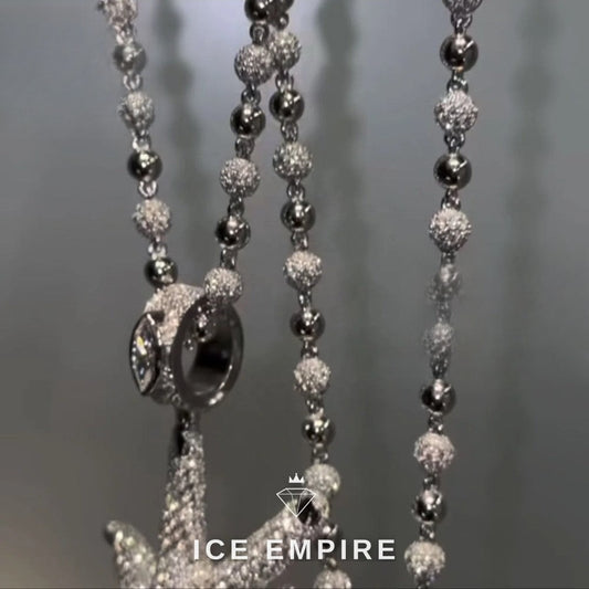 Iced Out 925 Silver Pendant