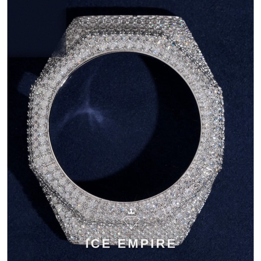 Iced Out 925 Silver Moissanite Watch