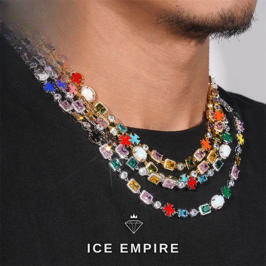 Iced Out 925 Silver Cuban Chain