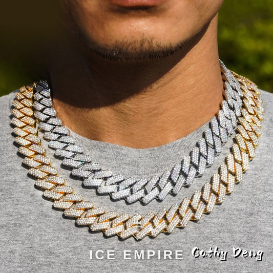 Iced Out Rose Gold Plated Cuban Chain