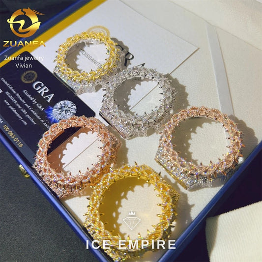 Iced Out 925 Silver Moissanite Watch