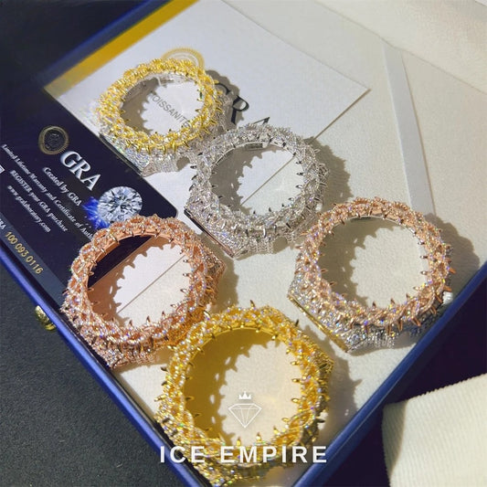 Iced Out 925 Silver Moissanite Watch