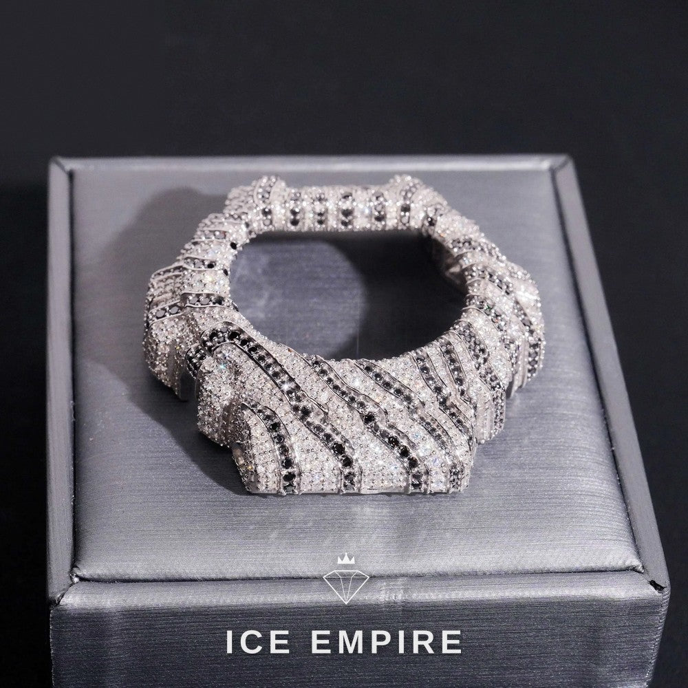 Iced Out 925 Silver Moissanite Watch