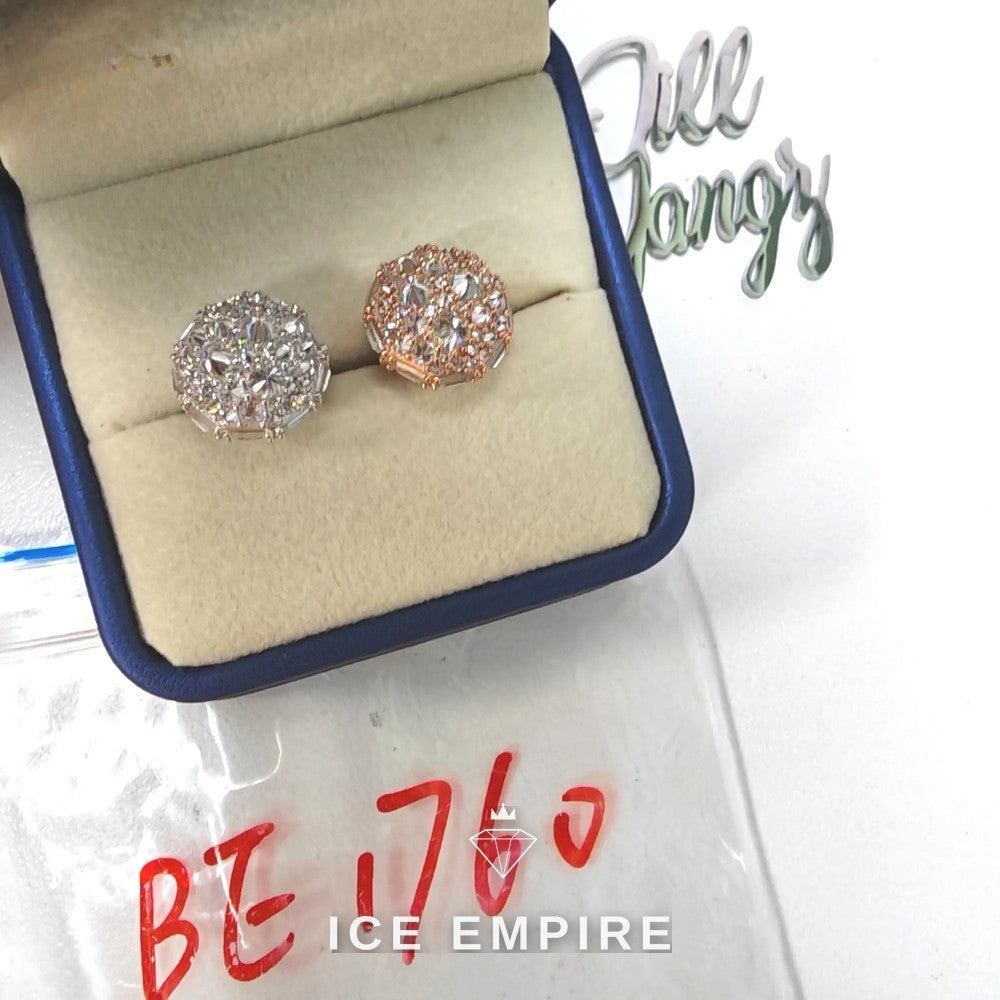 Iced Out Baguette 925 Silver Moissanite Earrings