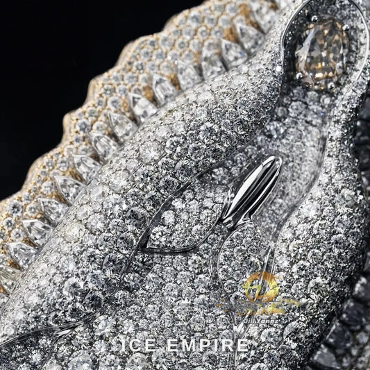 Iced Out Cross 925 Silver Moissanite Pendant