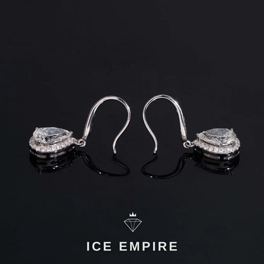 Iced Out 18K Gold Lab Grown Diamond Earrings