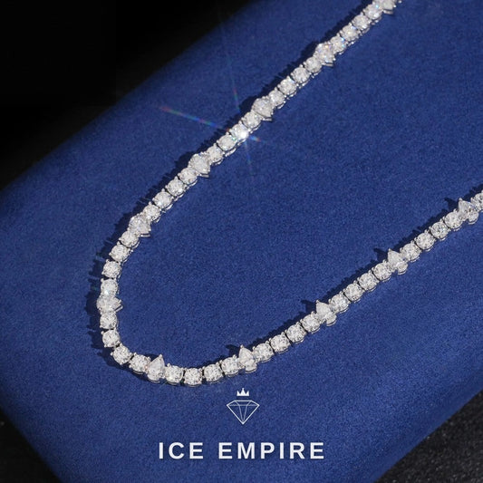 Iced Out Rose Gold Plated Moissanite Cuban Chain