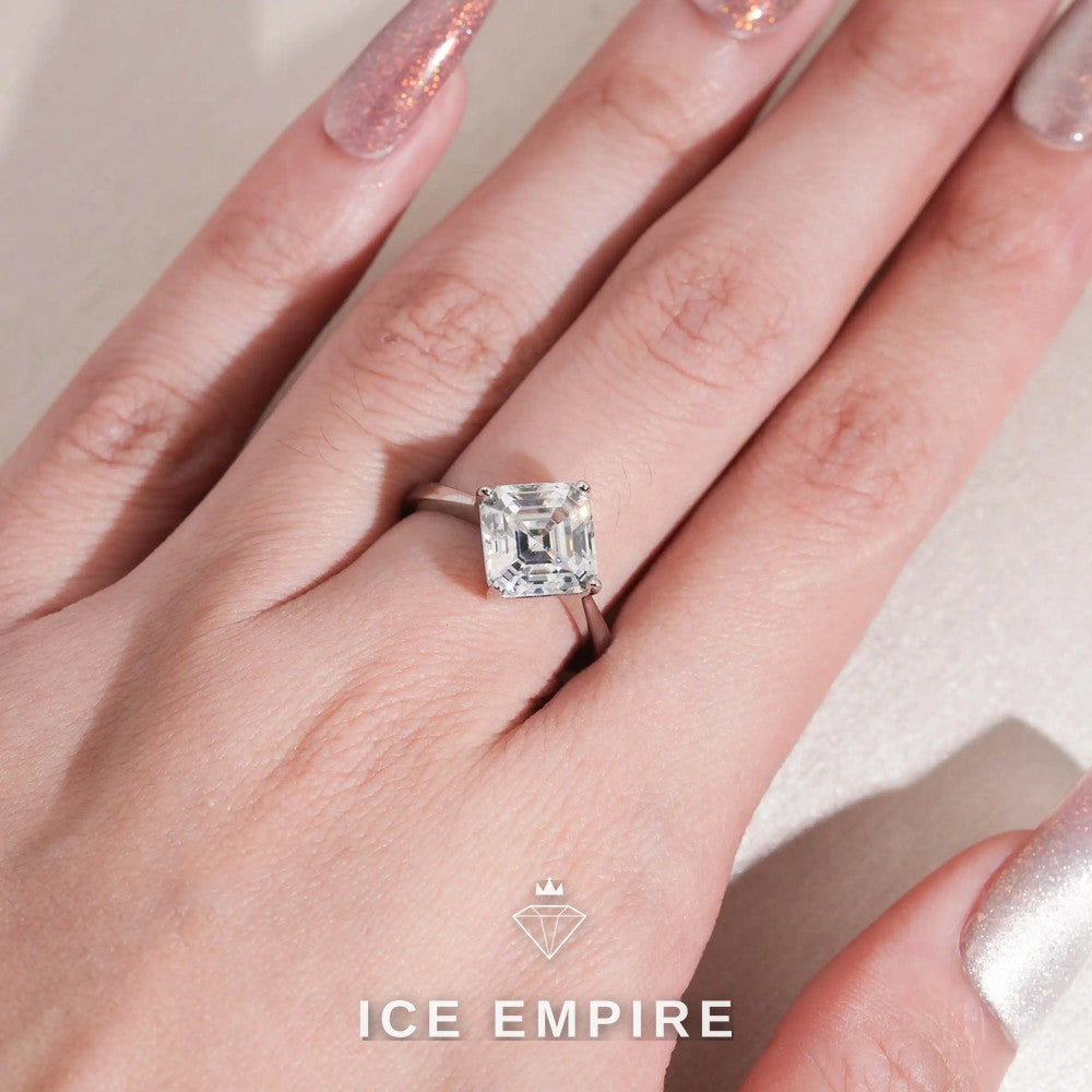 Iced Out Gold Plated Moissanite Wedding Band