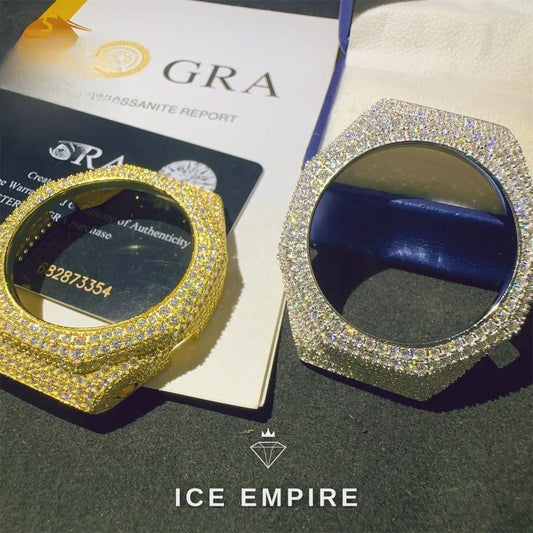 Iced Out 925 Silver Moissanite Watch