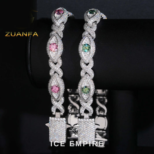 Iced Out 925 Silver Moissanite Bracelet