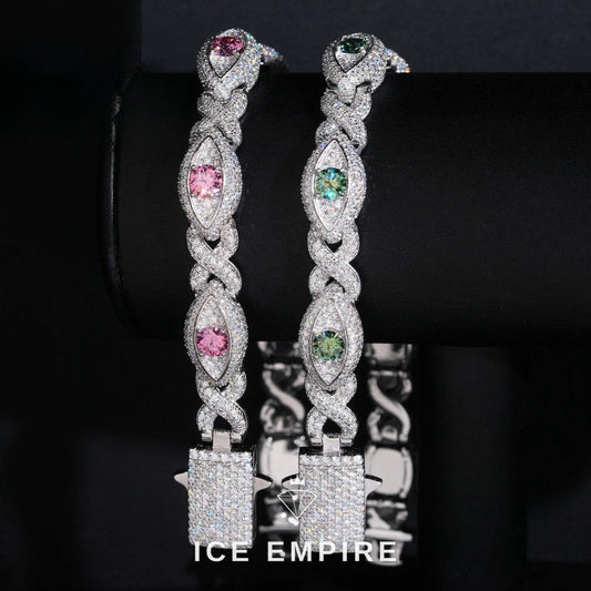 Iced Out 925 Silver Moissanite Bracelet