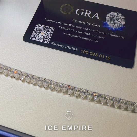 Iced Out Rose Gold Plated Moissanite Cuban Chain