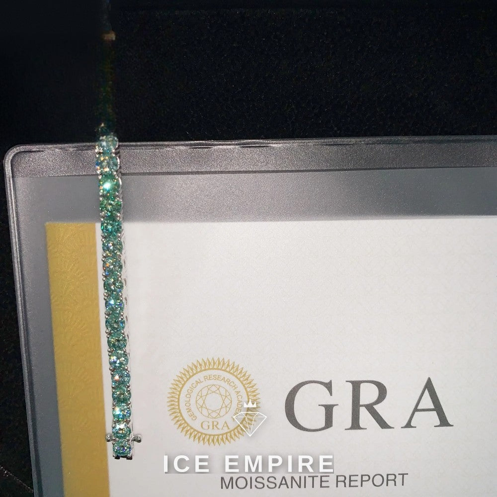 Iced Out Rose Gold Plated Moissanite Cuban Chain