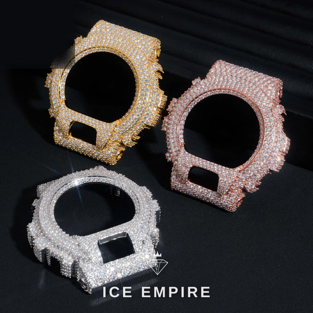 Iced Out Gold Plated Moissanite Watch