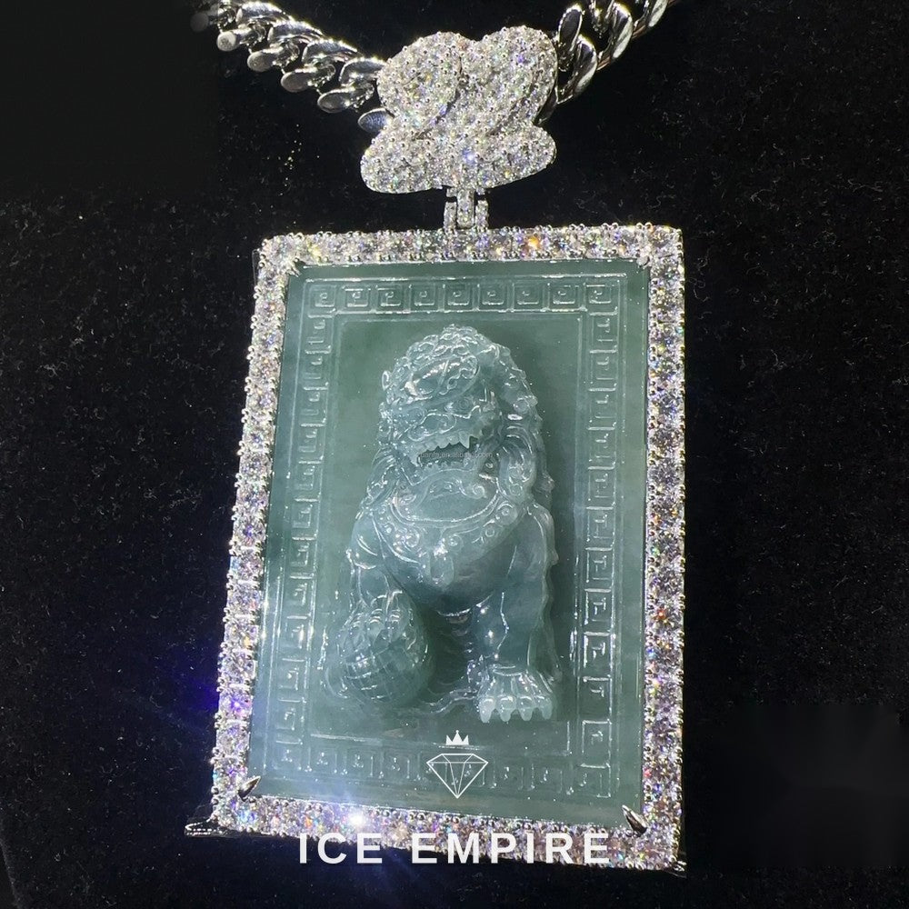 Iced Out 925 Silver Moissanite Pendant