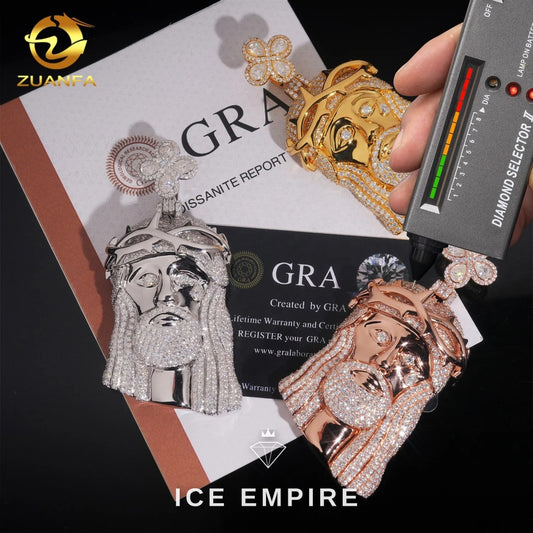 Iced Out 925 Silver Pendant