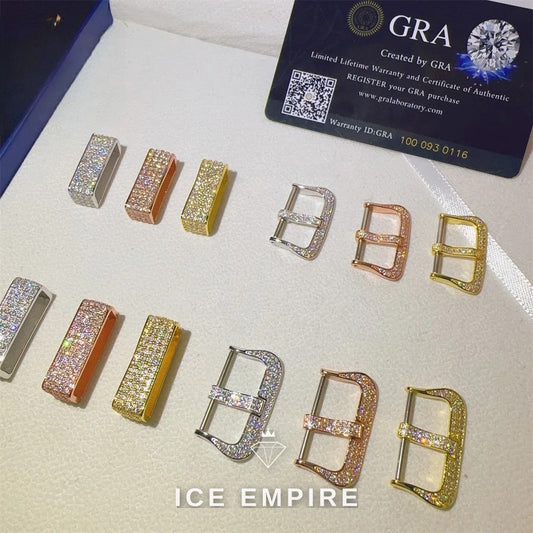 Iced Out 925 Silver Moissanite Watch