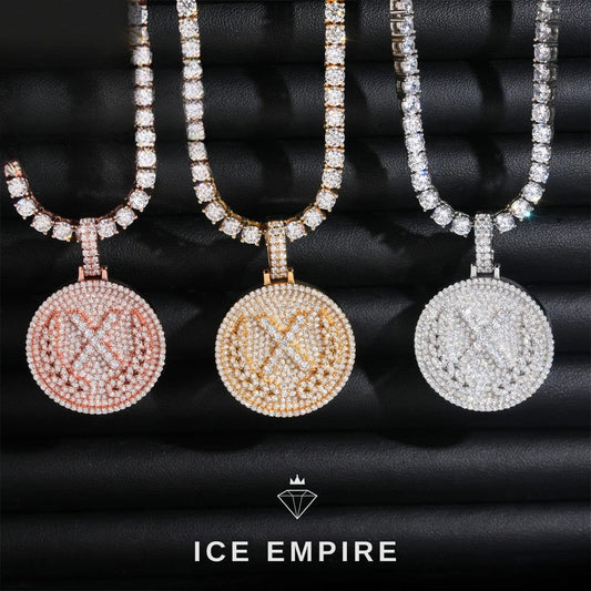Iced Out Rose Gold Plated Pendant