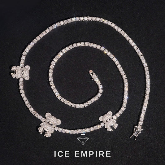 Iced Out Rose Gold Plated Moissanite Cuban Chain
