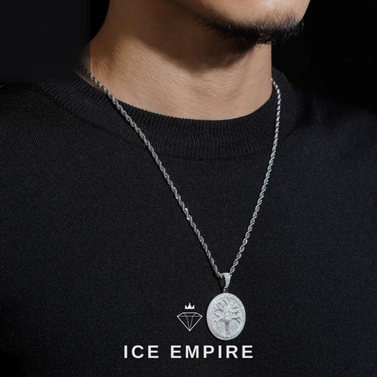 Iced Out Gold Plated Lab Grown Diamond Pendant