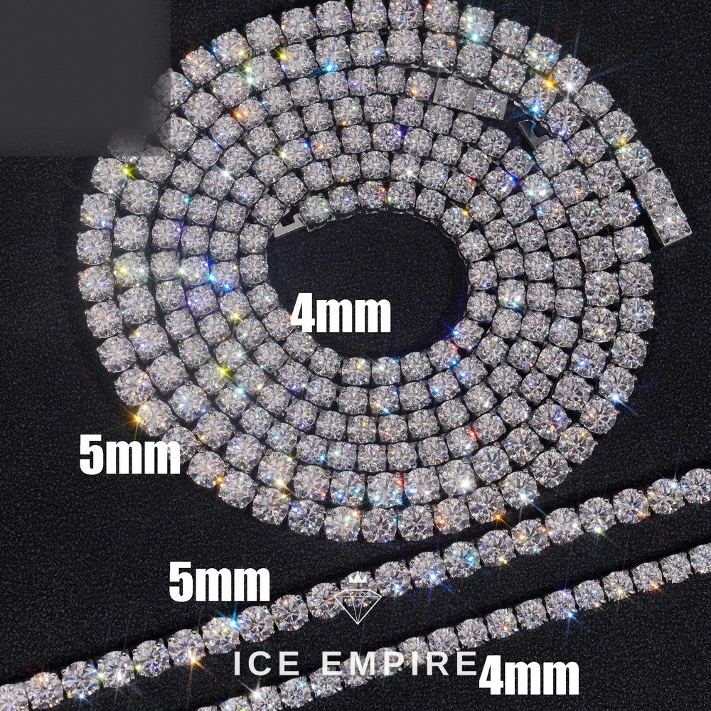 Iced Out Gold Plated Moissanite Cuban Chain