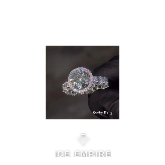 Iced Out 925 Silver Moissanite Cuban Chain