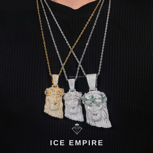 Iced Out 925 Silver Moissanite Pendant