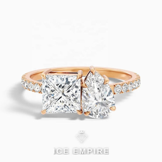 Iced Out Gold Plated Lab Grown Diamond Pendant