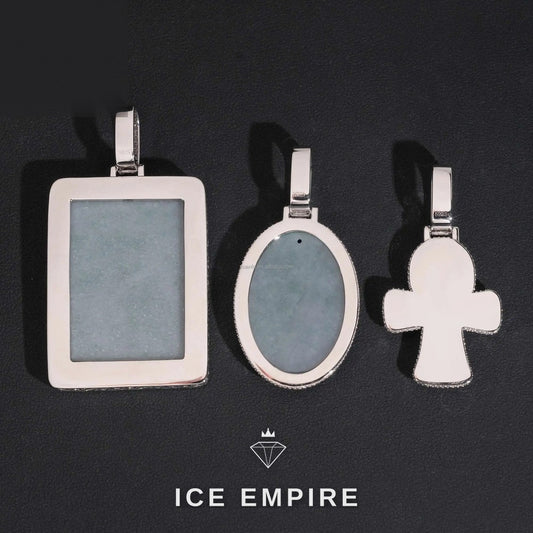 Iced Out Cross 925 Silver Moissanite Pendant