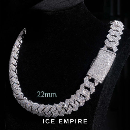 Iced Out Rose Gold Plated Moissanite Cuban Chain