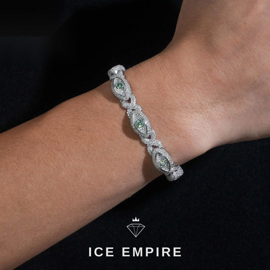 Iced Out 925 Silver Moissanite Cuban Chain