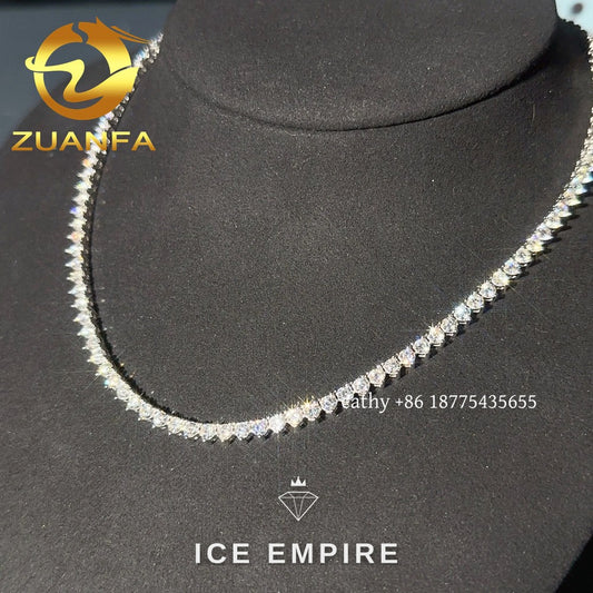 Iced Out Rose Gold Plated Moissanite Cuban Chain