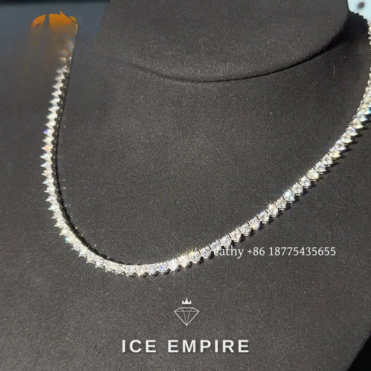 Iced Out Rose Gold Plated Moissanite Cuban Chain