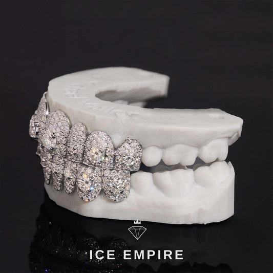 Iced Out Gold Plated Moissanite Grillz