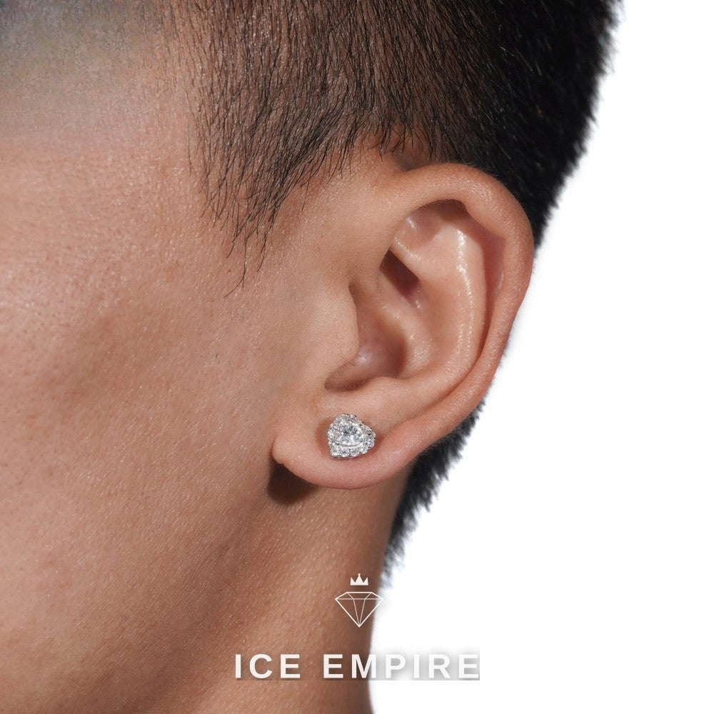 Iced Out Gold Plated Moissanite Earrings