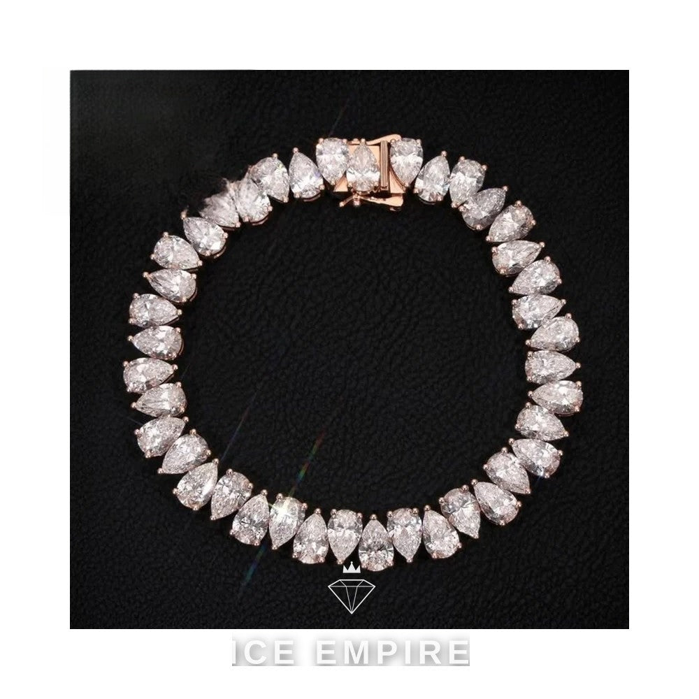 Iced Out Gold Plated Moissanite Cuban Chain