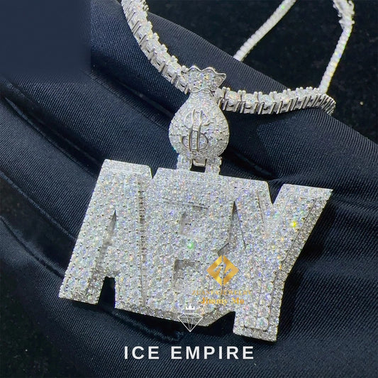 Iced Out 925 Silver Pendant