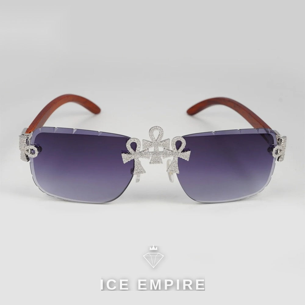 Iced Out 925 Silver Moissanite Glasses