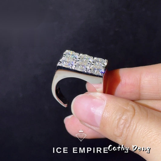 Iced Out 925 Silver Moissanite Cuban Chain