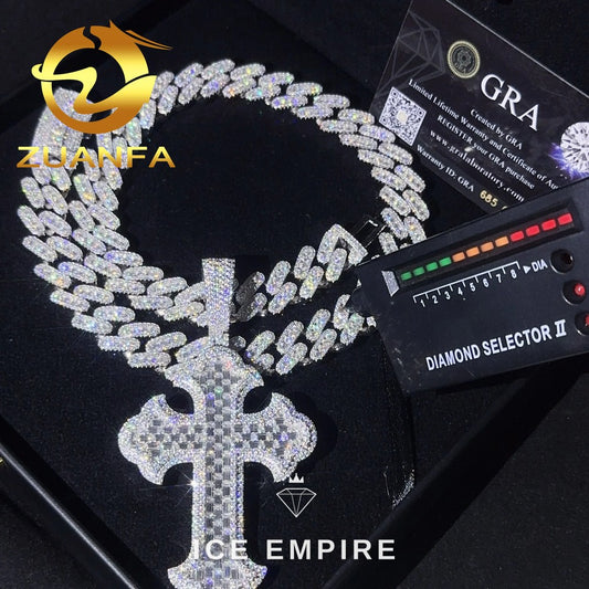 Iced Out Baguette Rose Gold Plated Cuban Chain
