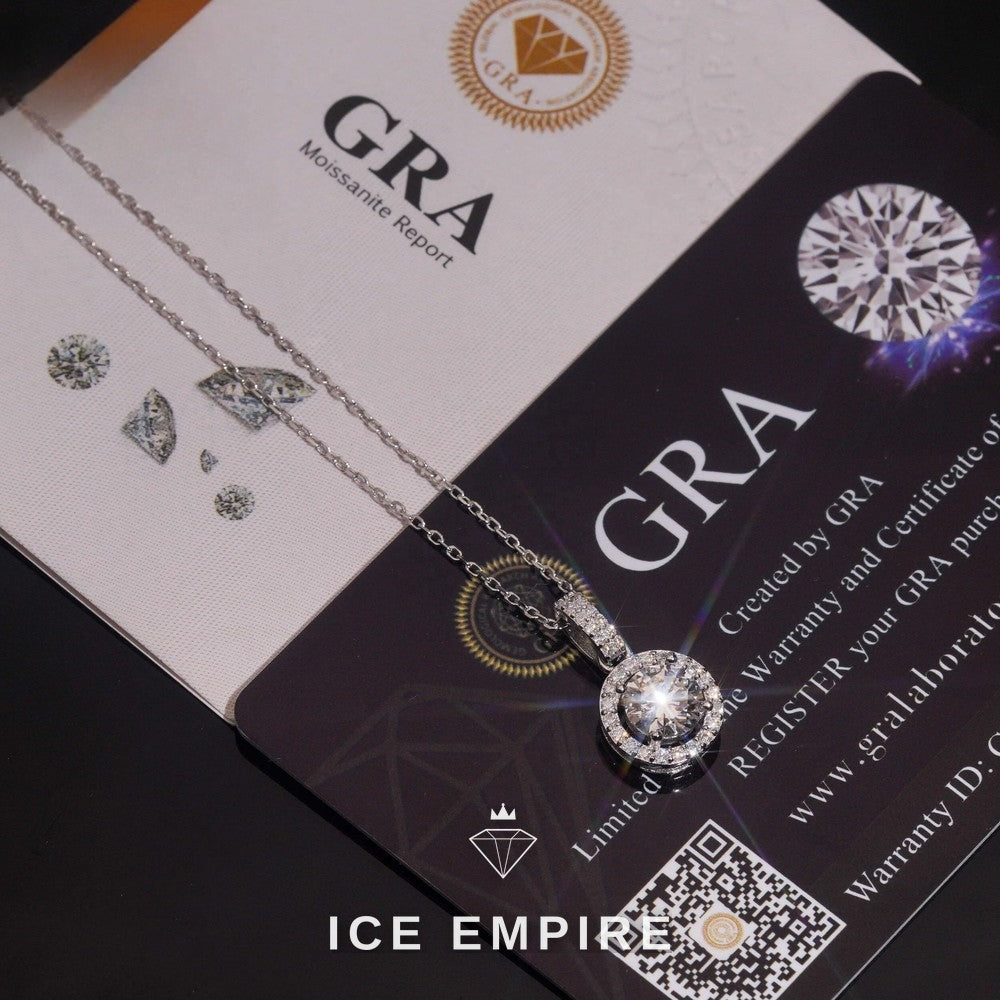 Iced Out Rose Gold Plated Moissanite Pendant