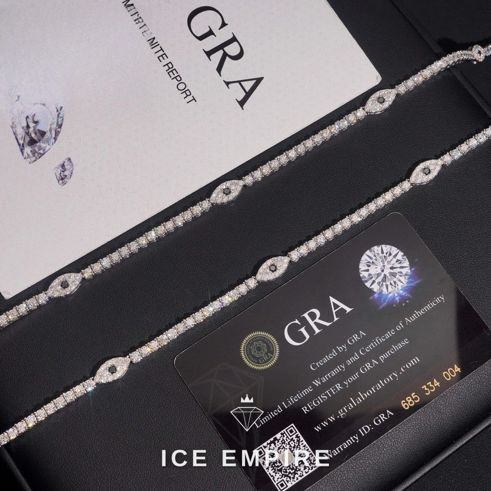Iced Out Rose Gold Plated Moissanite Cuban Chain