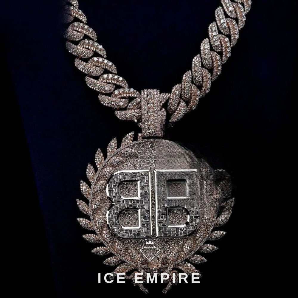 Iced Out 925 Silver Pendant