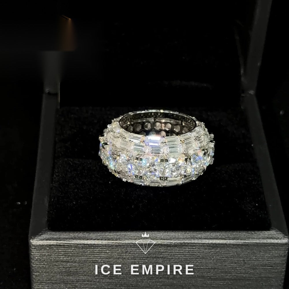 Iced Out 925 Silver Moissanite Cuban Chain
