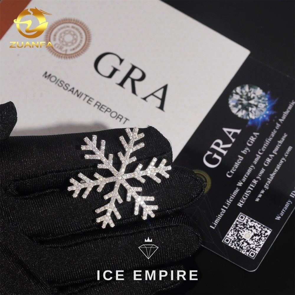 Iced Out 925 Silver Moissanite Pendant