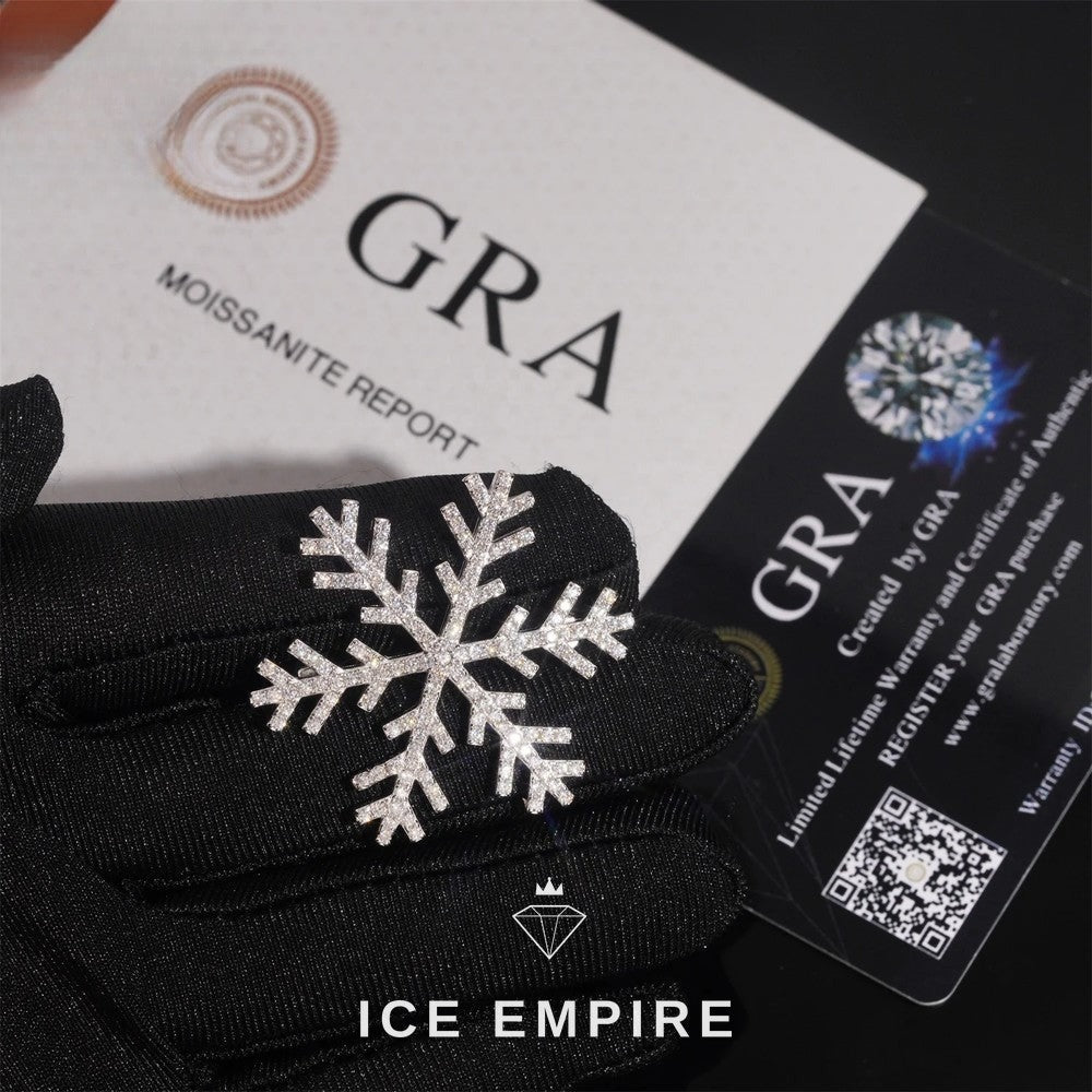 Iced Out 925 Silver Moissanite Pendant